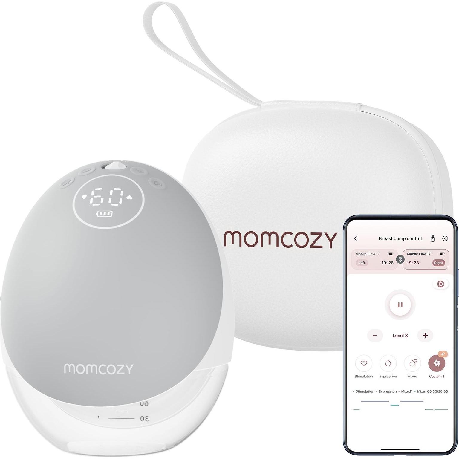 Thumbnail - Momcozy, Milchpumpe, M9 Hands-Free Breast Pump Grey Single Pack