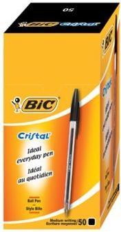 Actual product image Bic Cristal (Black, Transparent, 50 x)
