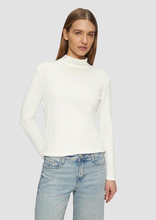 Immagine prodotto S.Oliver T-Shirt Elastisches Langarmshirt mit Rollkragen (46)