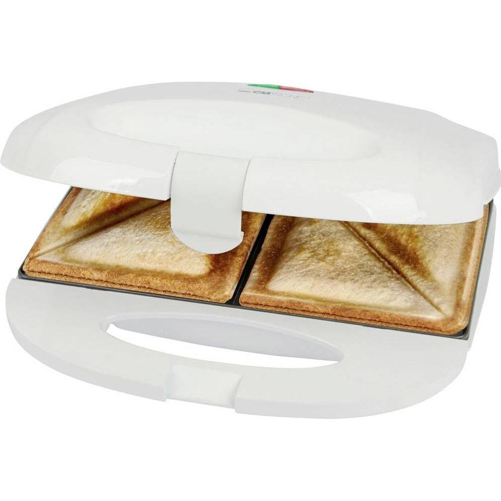 Clatronic Sandwichmaker für dreieckige Sandwichplatten Sandwichtoaster mit Antihaftbeschichtung Toa (264008)