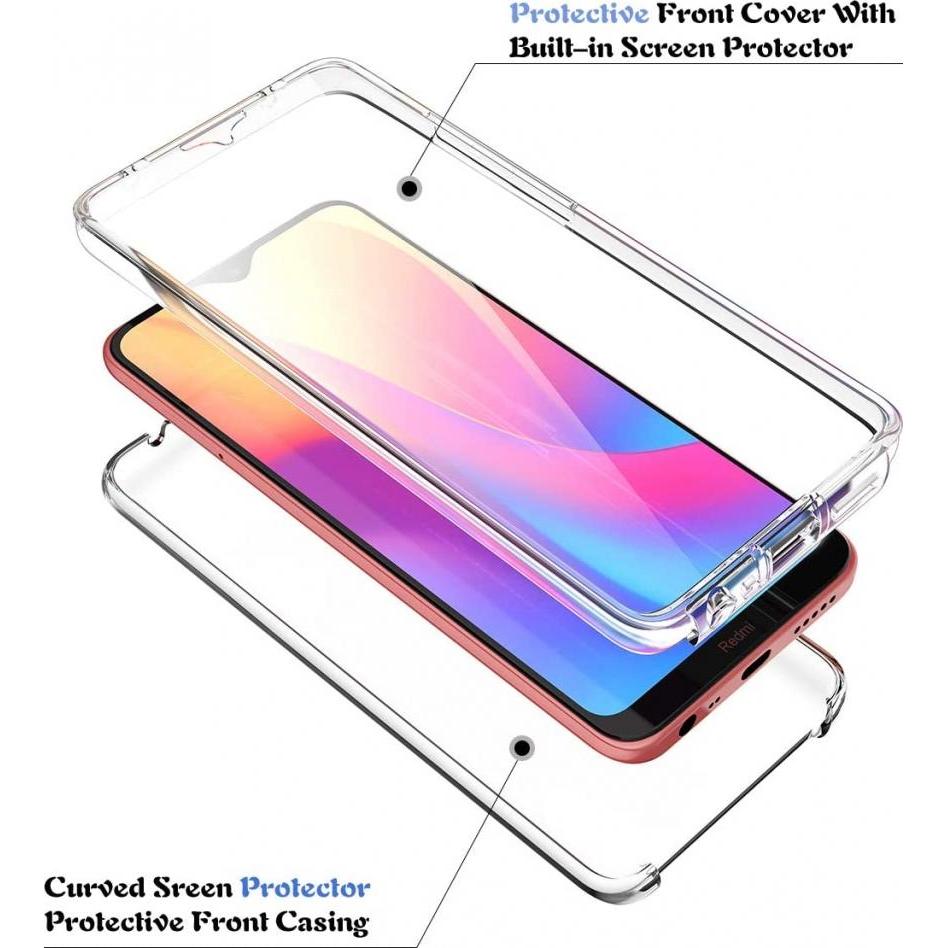 Thumbnail - Screenguard 360° Screen & Body Protector Xiaomi Redmi 8A Hülle mit Folie (Xiaomi Redmi 8A), Smartphone Hülle, Transparen...