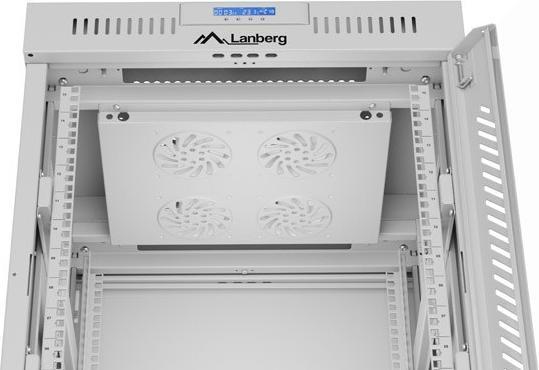 Produktbild Lanberg rack cabinet 15U 600x600 glass (15 HE, 19 Zoll Rack)