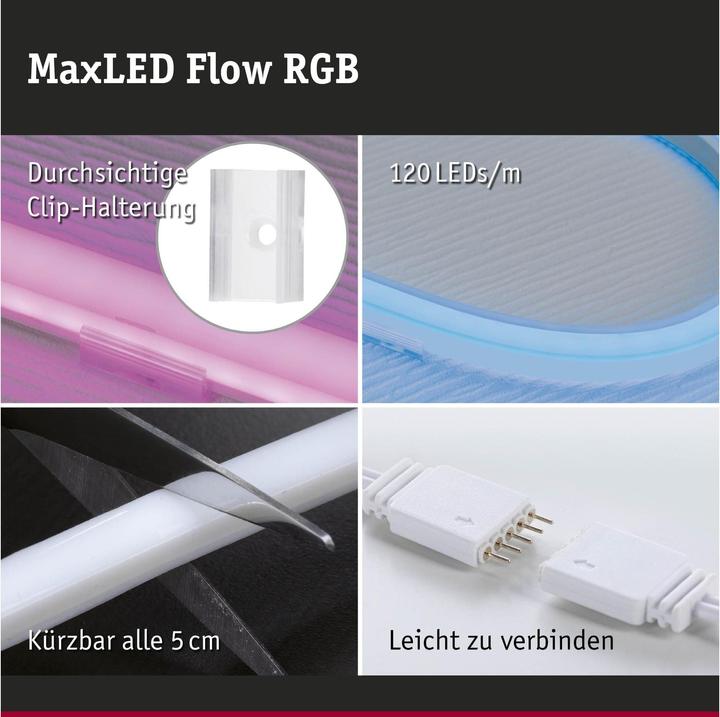 Image du produit Paulmann Kit MaxLED Flow Stripe (Multicolore, 300 cm, Intérieur)