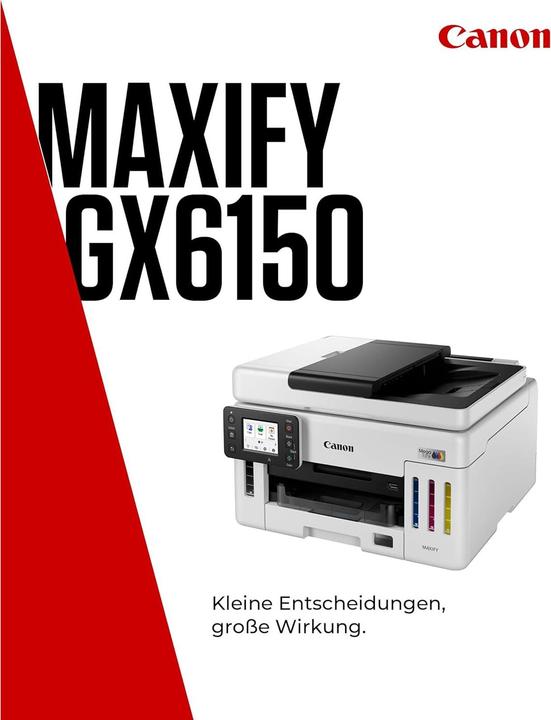 Actual product image Canon Maxify GX 6150 (Ink tank, Colour)
