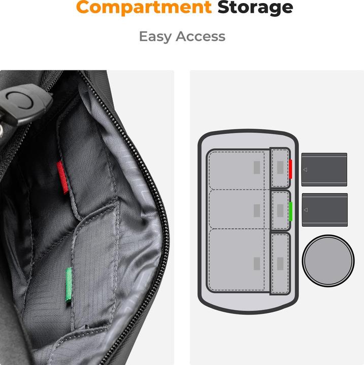 Produktbild K&F Concept Urban Wander 01 (Kamera Schultertasche, 10 l)
