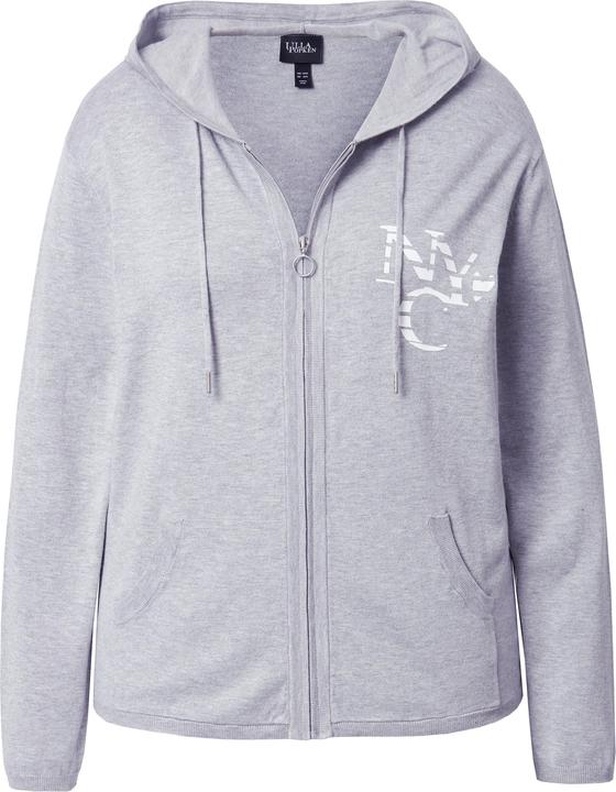 Immagine prodotto Ulla Popken Cardigan con NYC, cappuccio e tasca a marsupio (42, 44)