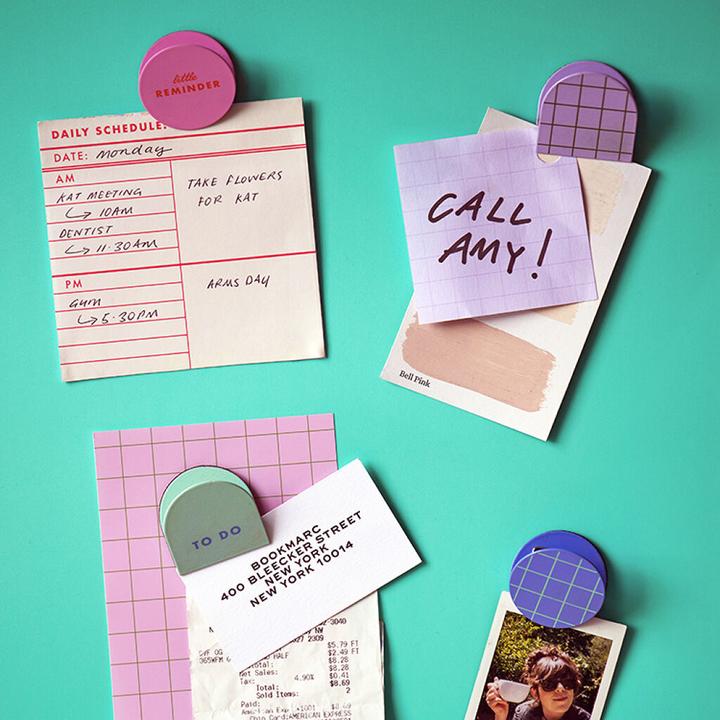 Productafbeelding Kikkerland - Inkerie Magnetic Clips - Set of 4 - 4 cm x 4 cm x 2.75 cm (4x)