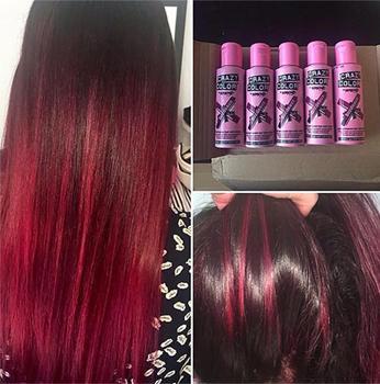 Produktbild Crazy Color Renbow Semi-Permanent Hair Color Dye bordeaux 51-100 ml, 1er pack (1 x 115 g) (51)