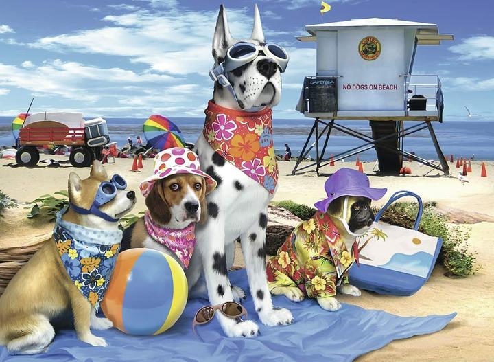 Produktbild Ravensburger 100 Stk. - Hunde am Strand (100 Teile)