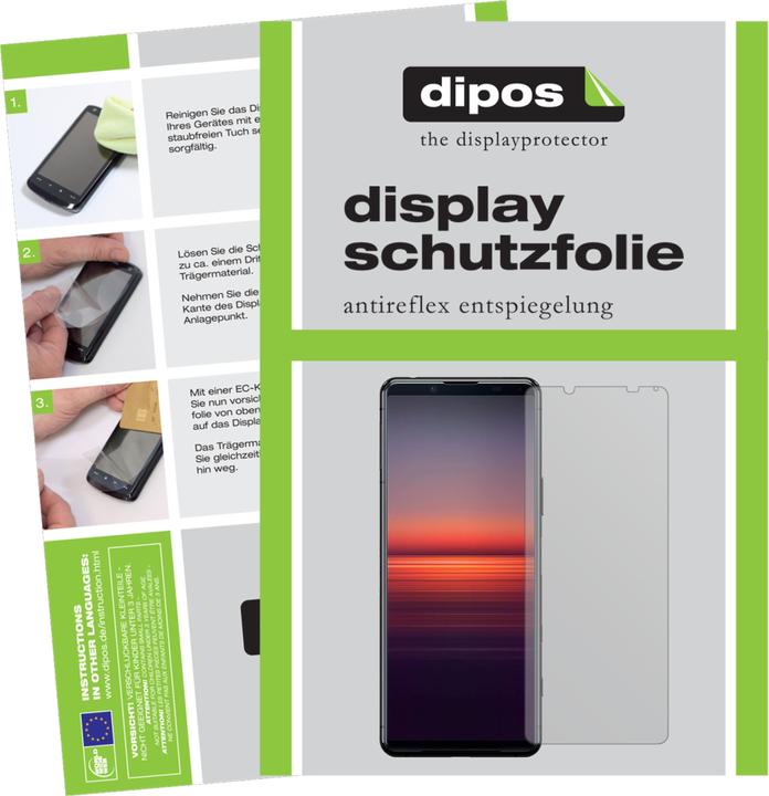 Dipos 2X Pellicola Protettiva Antiriflesso Per Sony Xperia 1 – Vetro Opaco Anti-impronte - 3