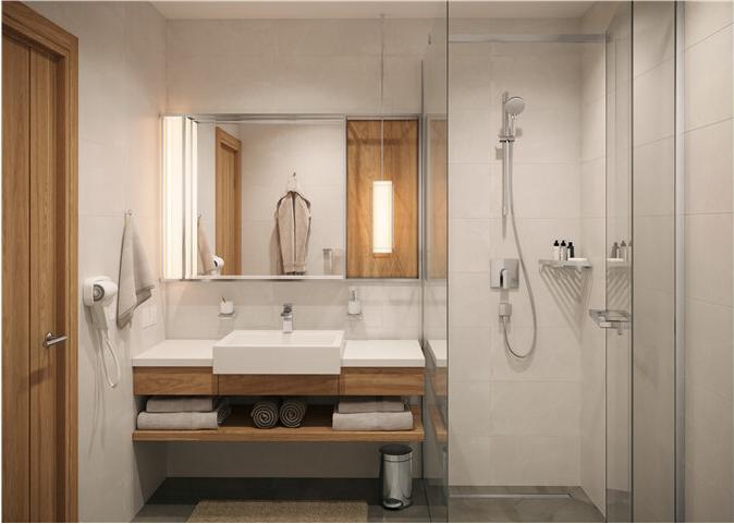 Actual product image hansgrohe HG shower channel RainDrain Match m height-adjustable Ra 700mm ES brushed (700 mm)