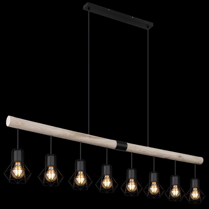 Productafbeelding Globo HANGLAMP METAAL ZWART, 8XE27 (E27)