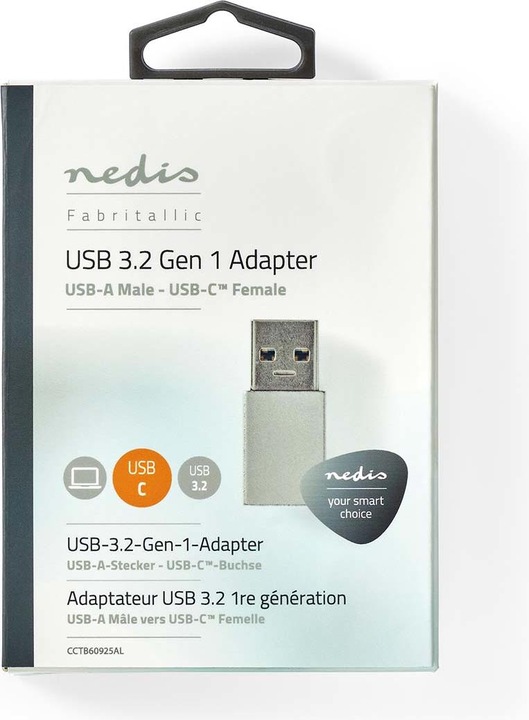 Produktbild Nedis USB-A to USB-C Adapter (USB-A, USB Typ C)