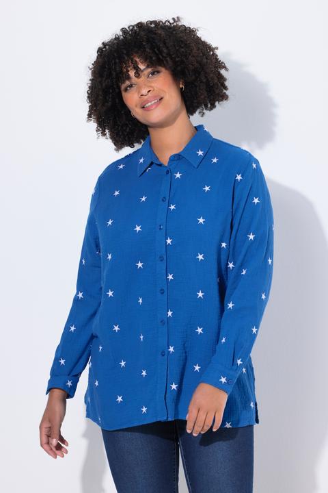 Immagine prodotto Angel of Style Blusa di mussola dal taglio oversize con ricami floreali (56)