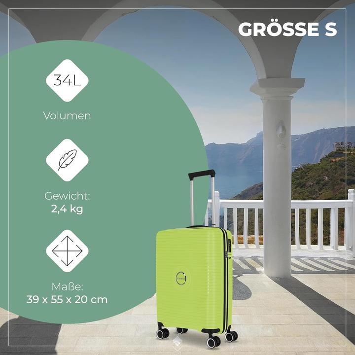 Image du produit Travelite Orbita Ensemble de valises à 4 roulettes 3 pièces avec soufflet extensible (208 l)