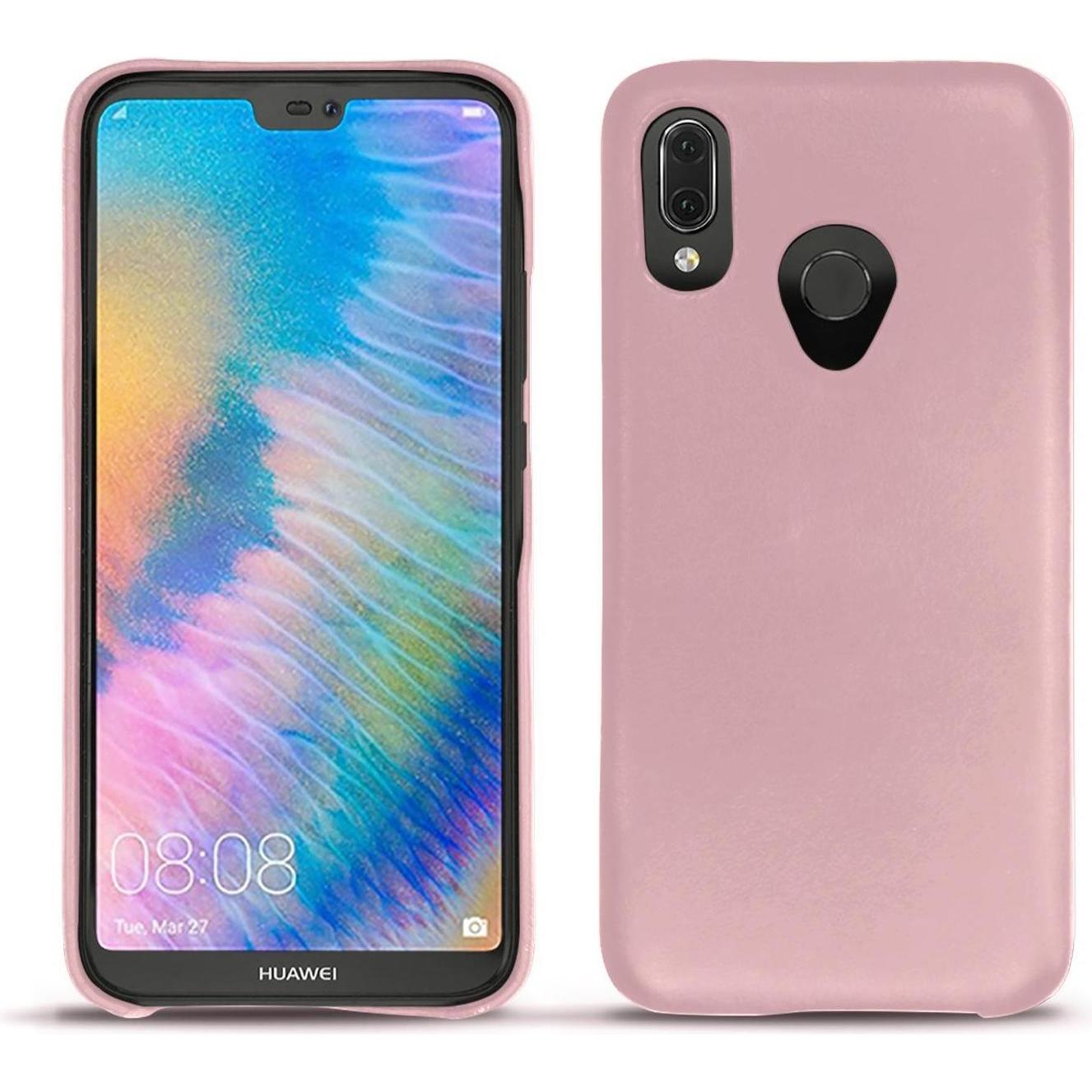 Thumbnail - Noreve Lederschutzhülle (Huawei P20 Lite), Smartphone Hülle, Rosa