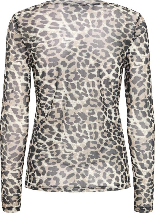 Grey Leopard Printed