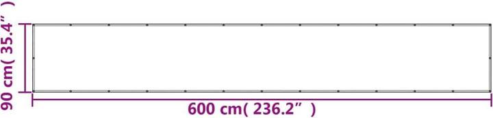 Image du produit vidaXL Balkon Sichtschutz (600 cm)
