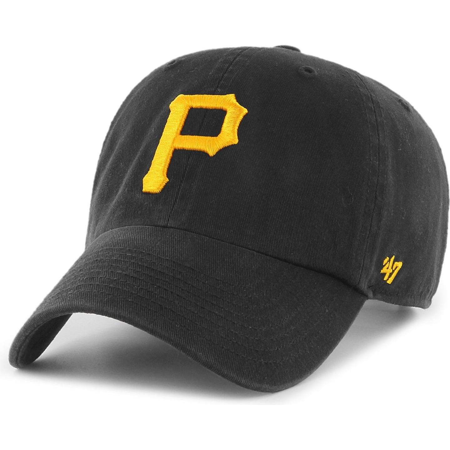 47 Brand, Herren, Cap, Relaxed Fit MLB Pittsburgh Pirates, Schwarz, (One Size)
