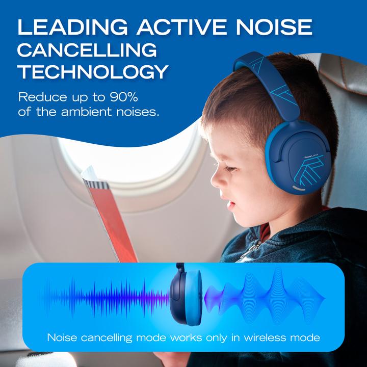 Produktbild PowerLocus Lion Bluetooth-Kinderkopfhörer mit ANC und Mic