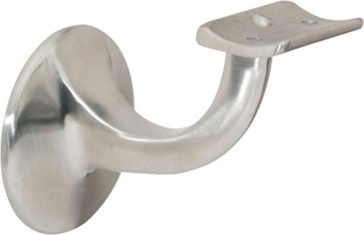 Produktbild Deni Handlaufträger Edelstahl matt Durchmesser Wandplatte 55 mm gewölbte Auflage (Edelstahl)