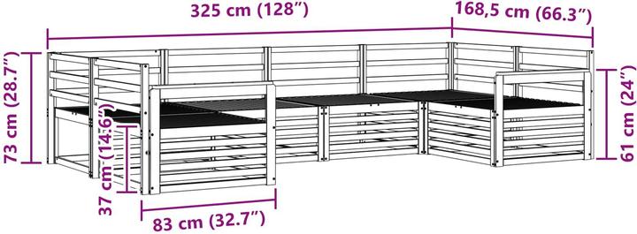 Produktbild vidaXL Outdoor-Sofa