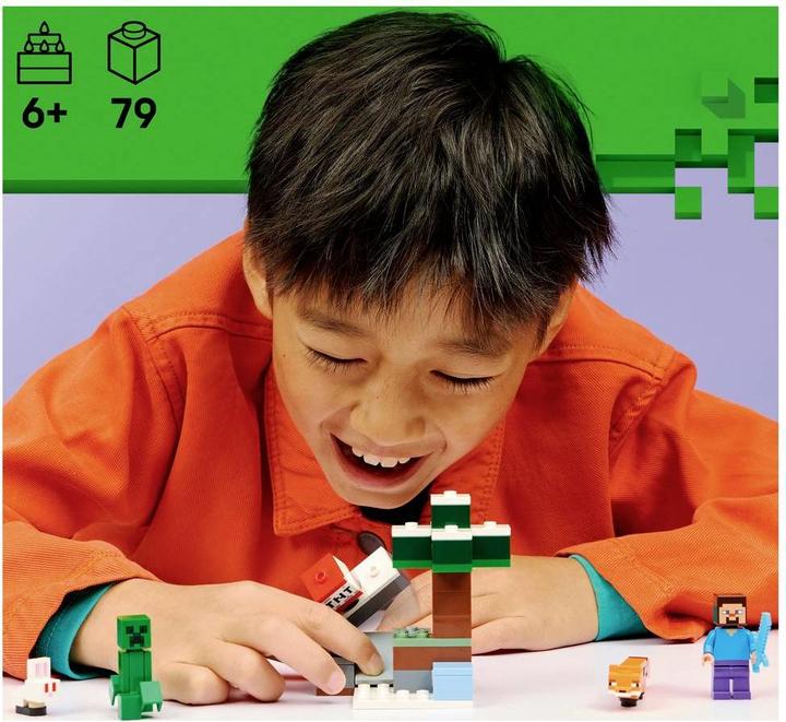 Immagine prodotto LEGO Minecraft Steves Abenteuer in der Taiga (21583) (21583, LEGO Minecraft)