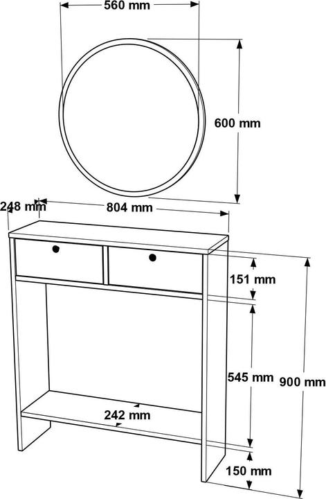 Actual product image Hanah Home Aubrie (80.5 x 90 x 24 cm)