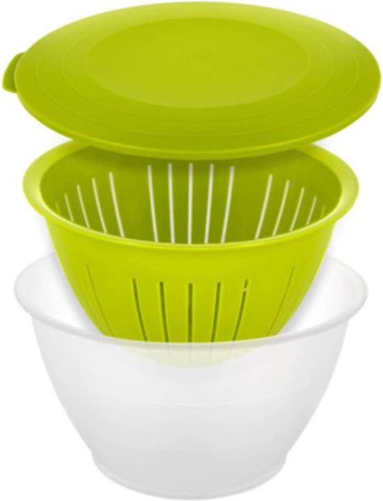 Actual product image Westmark Olympia bowl transparent/green (4.40 l, 3x)