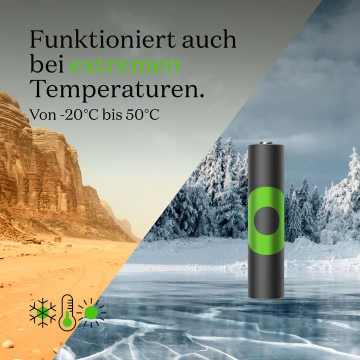 Actual product image GP Batteries Rechargeable batteries others (4 pcs., AAA, 800 mAh)