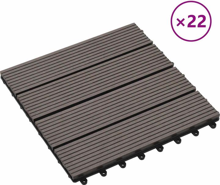 Produktbild vidaXL Terrassenfliese (22x, 30 x 30 cm)