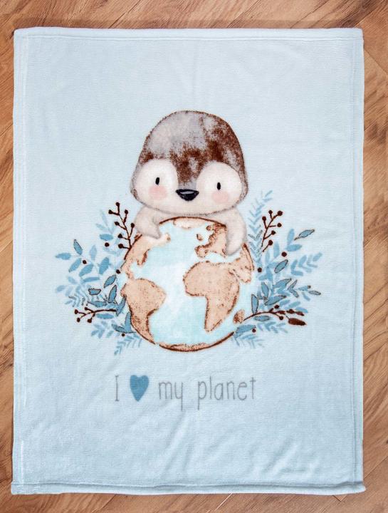 Actual product image Babybest Penguin Microfibre Fluffy Blanket (100 x 75 cm)