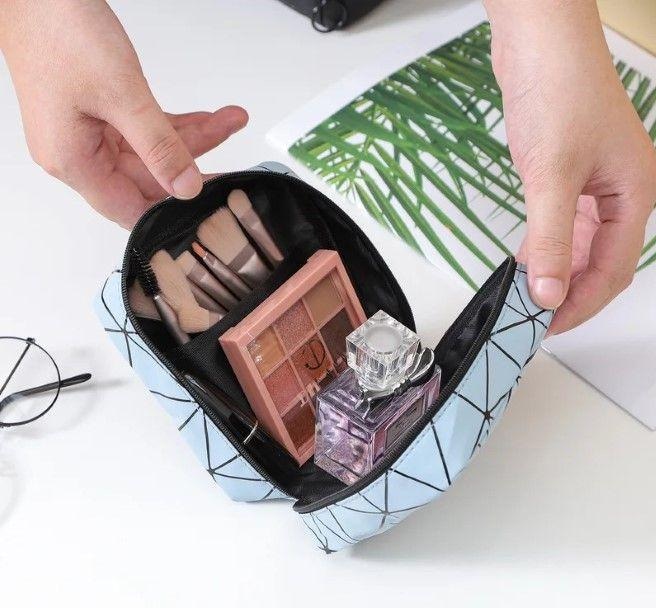 Actual product image MU Style Strawberry Series hygiene toiletry bag