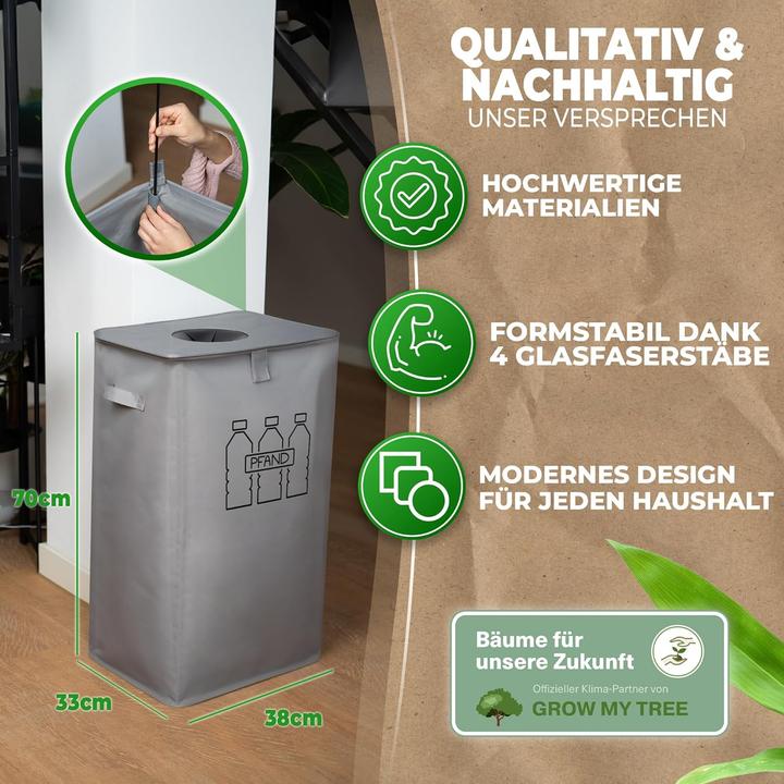 Produktbild Cottara Pfandflaschen Sammelbehälter mit Tragetasche (100 l)