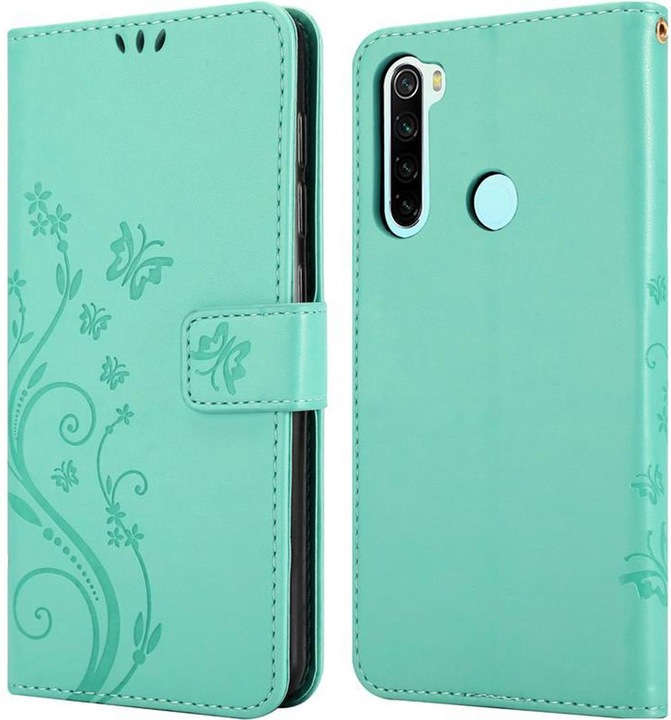 Actual product image Cadorabo Flower Book cover (Xiaomi Redmi Note 8)