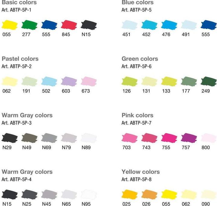 Produktbild Tombow Stifte Green Colors, mit Box, 5er-Set (5x)