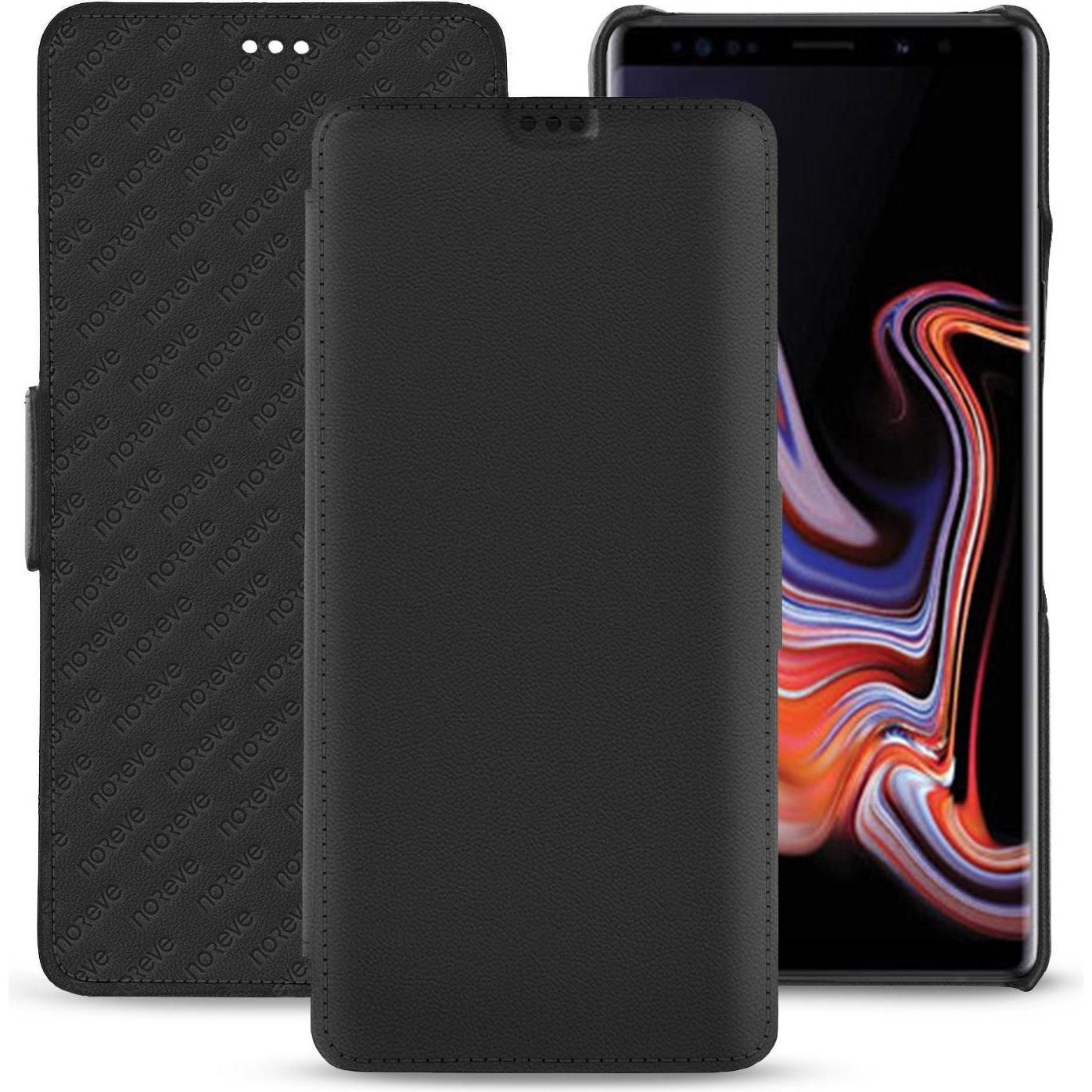 Noreve Lederschutzhülle horizontal (Samsung Galaxy Note 9), Smartphone Hülle, Schwarz