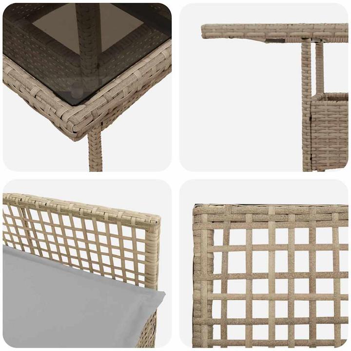 Produktbild vidaXL Garten Essgruppe (80 x 80 x 75 cm)