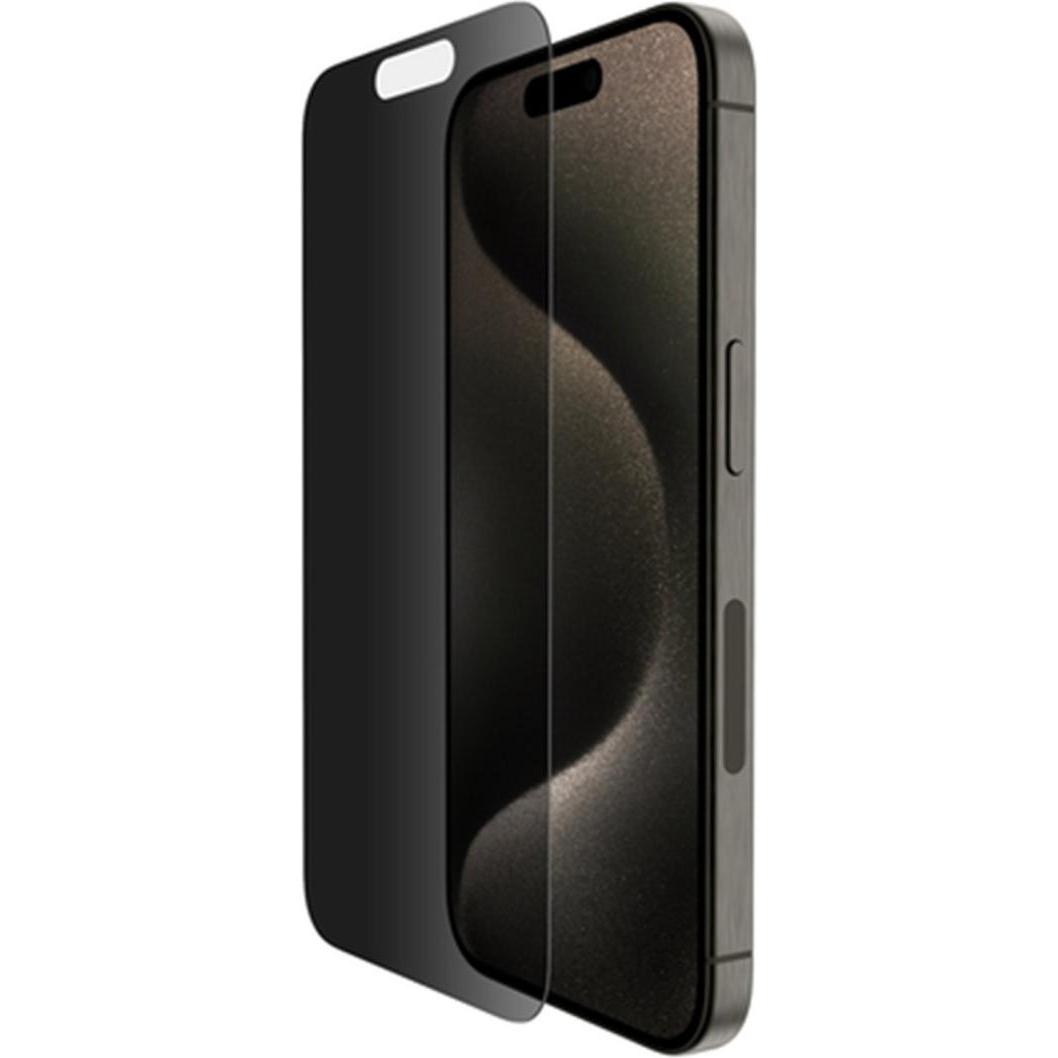 Belkin ScreenForce Pro TemperedGlass a (1 Stück, Apple iPhone 15 Pro), Smartphone Schutzfolie, Transparent
