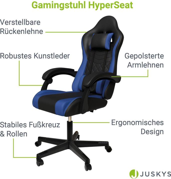 Immagine prodotto Juskys Bürostuhl HyperSeat