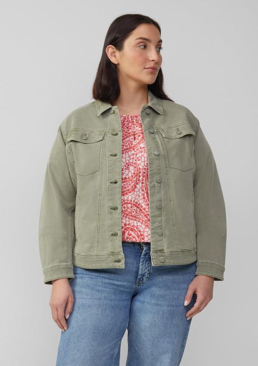 Produktbild S.Oliver Indoor-Jacke Elastische Jeansjacke mit seitlichen Eingrifftaschen (46)