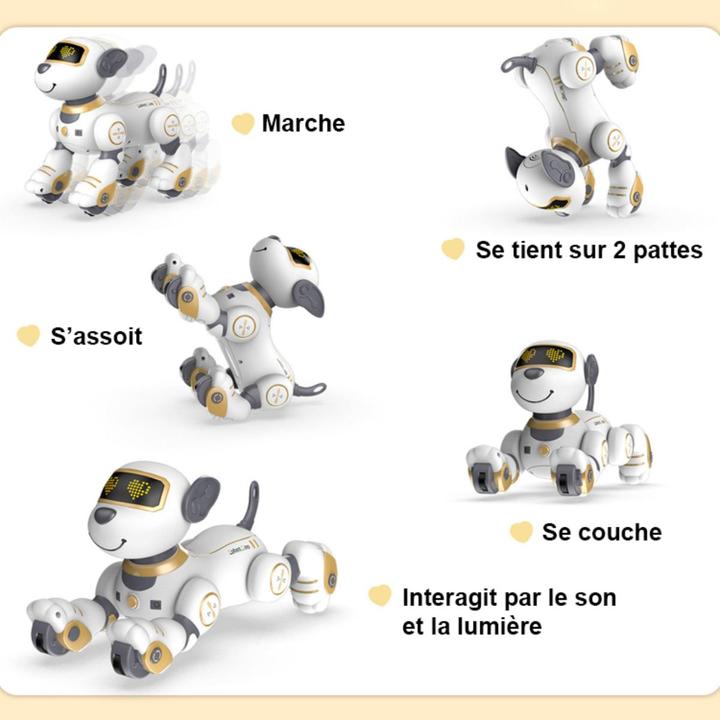 Image du produit VR Shinecon Chien animé télécommandé avec effets sonores et lumineux - Marcus