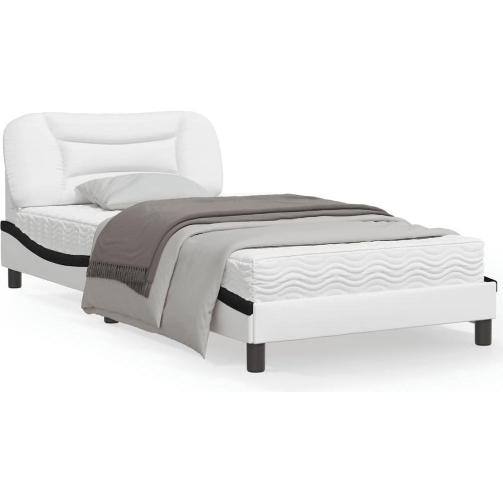 Thumbnail - VidaXL, Bett, Bettgestell mit Kopfteil Kunstleder (100 x 200 cm)