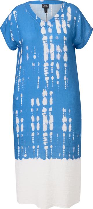 Produktbild Ulla Popken Kaftan, Leinenmix, Batikdruck, V-Ausschnitt, Halbarm (54)