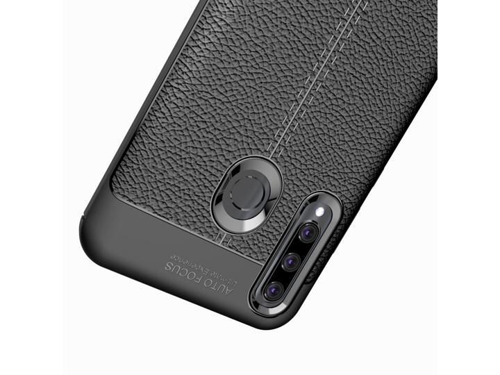 Produktbild Screenguard Huawei P Smart+ 2019 Hülle Leather Design TPU Cover (Huawei P Smart+ (2019))