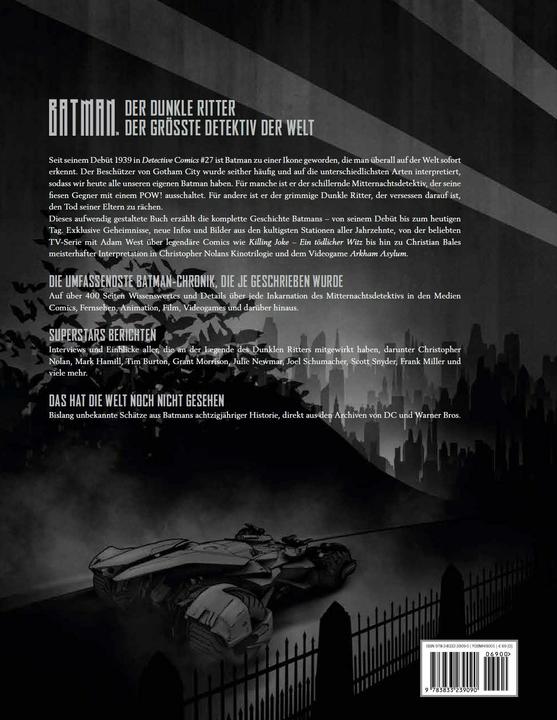 Produktbild Panini Batman: Alles über den Dunklen Ritter in Comic, Film und anderen Medien (Deutsch, Andrew Farago, Gina McIntyre, Michael Keaton, Dennis O'Neil, Timothy Stahl, 2020)