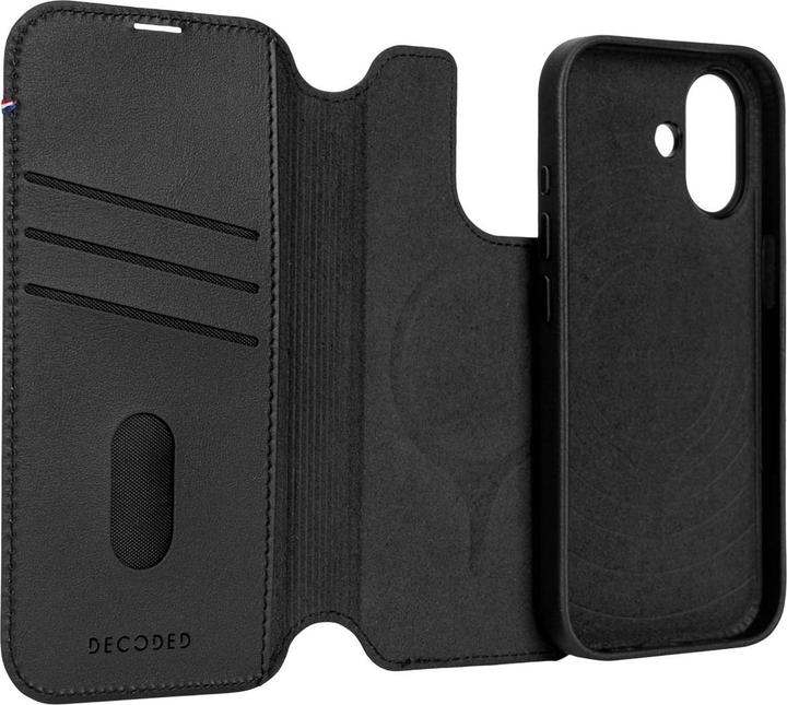 Actual product image Decoded Leather Detachable Wallet iPhone 17 Black (Apple iPhone 17)