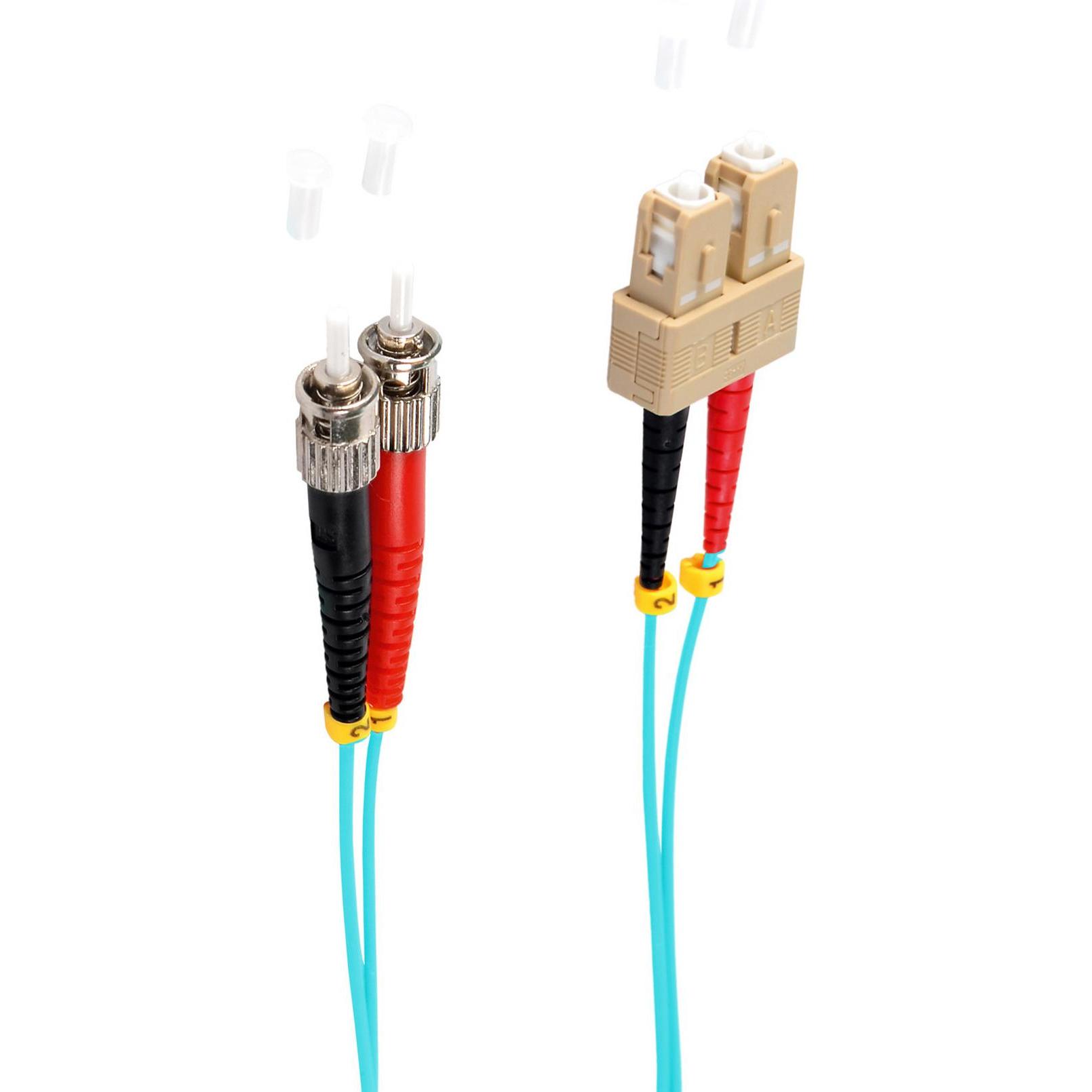 Shiverpeaks -BASIC-S--Duplex Patchkabel SC/ST 50/125µ, OM3, aqua, 5,0m (S/UTP, CAT7, 5 m), Netzwerkkabel