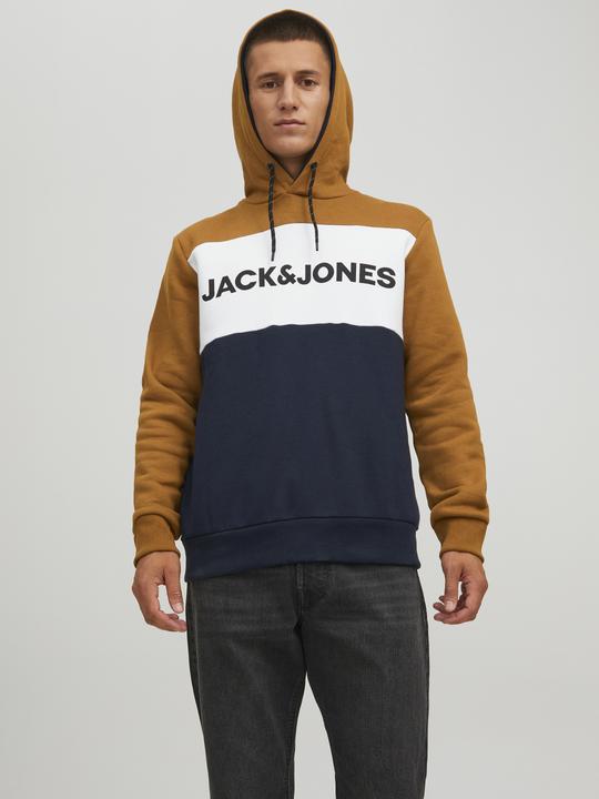 Produktbild Jack & Jones Pullover Sweatshirt mit Kapuze JJELOGO BLOCKING SWEAT HOOD - 4774 (M)