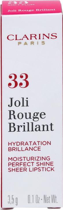 Immagine prodotto Clarins Joli Rouge Brilliant - Soft Plum 33 (Bordeaux)